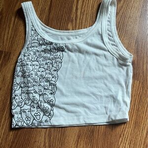 super cute tiny top with faces